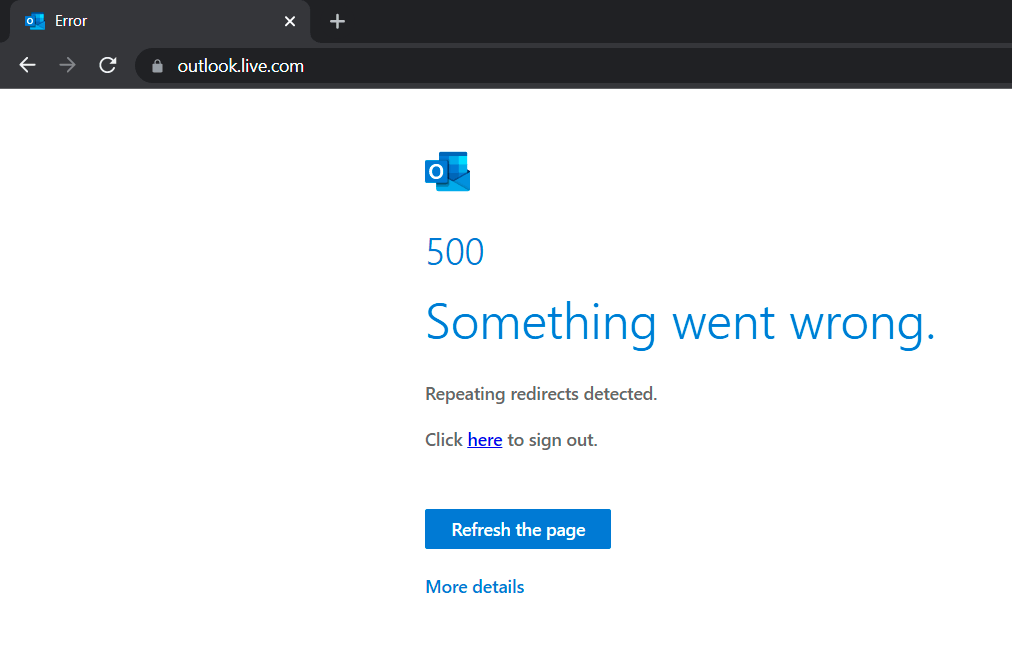 I cant login to microsoft outlook via browser. - Microsoft Community