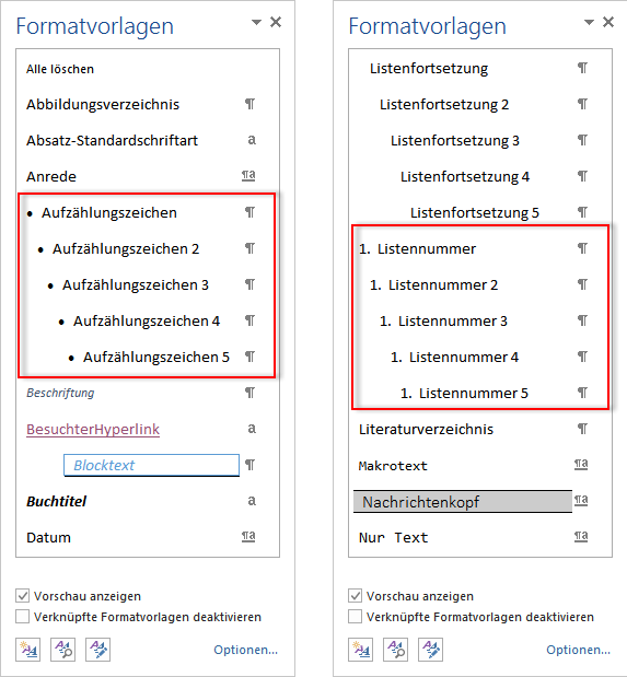 B. Nummerierung Und Aufzählung – Einfache Listen Mit - Microsoft Community