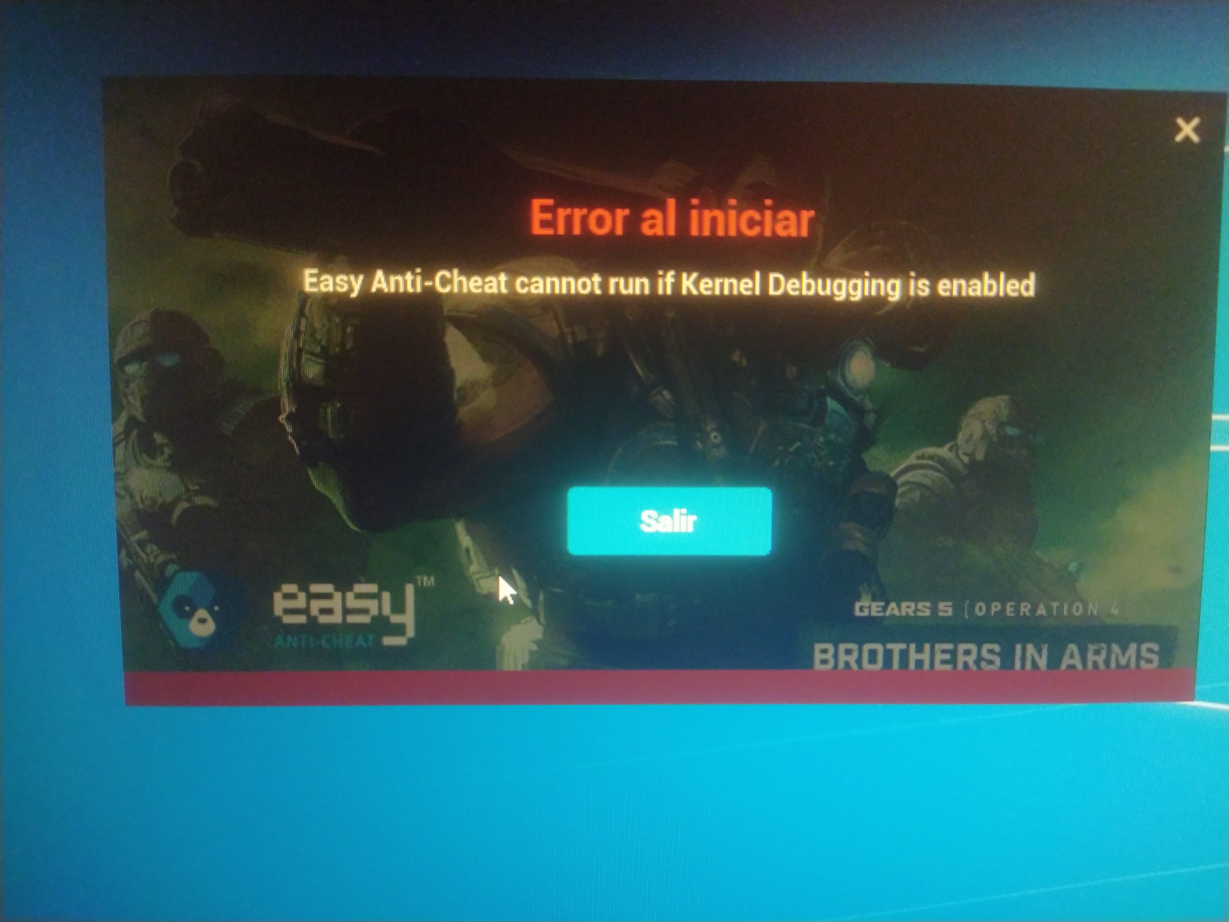 Error Al Iniciar Easy Anti Cheat Cannot Run If Kernel Debugging Microsoft Community