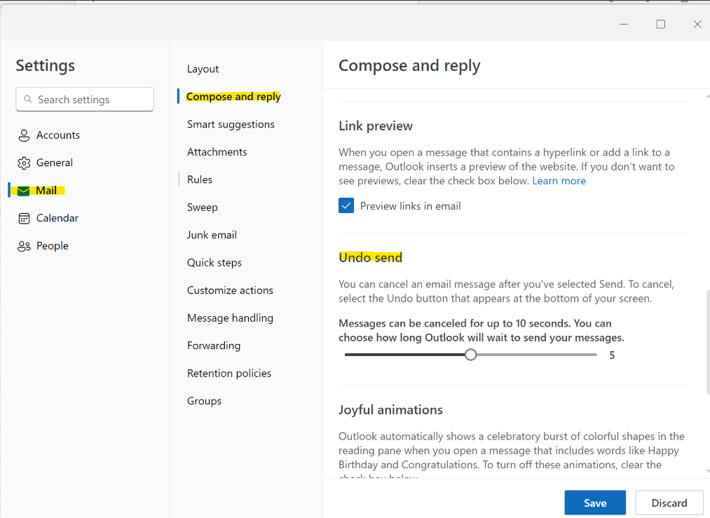 Undo option for Outlook Web - Microsoft Community Hub