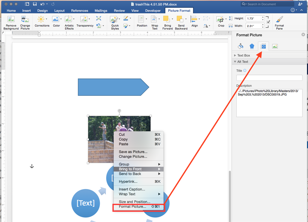 How To Add Alt Text To A Picture In Word