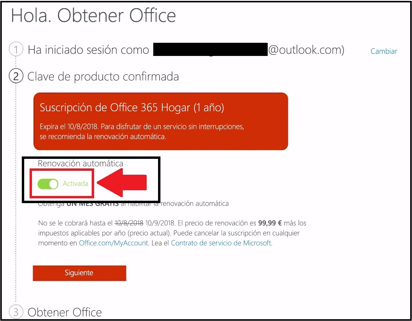 Office 365 : Al canjear clave, me pide tarjeta bancaria y no tengo -  Microsoft Community