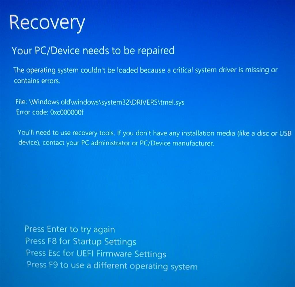 Windows 10 Automatic Repair Problem - Microsoft Community