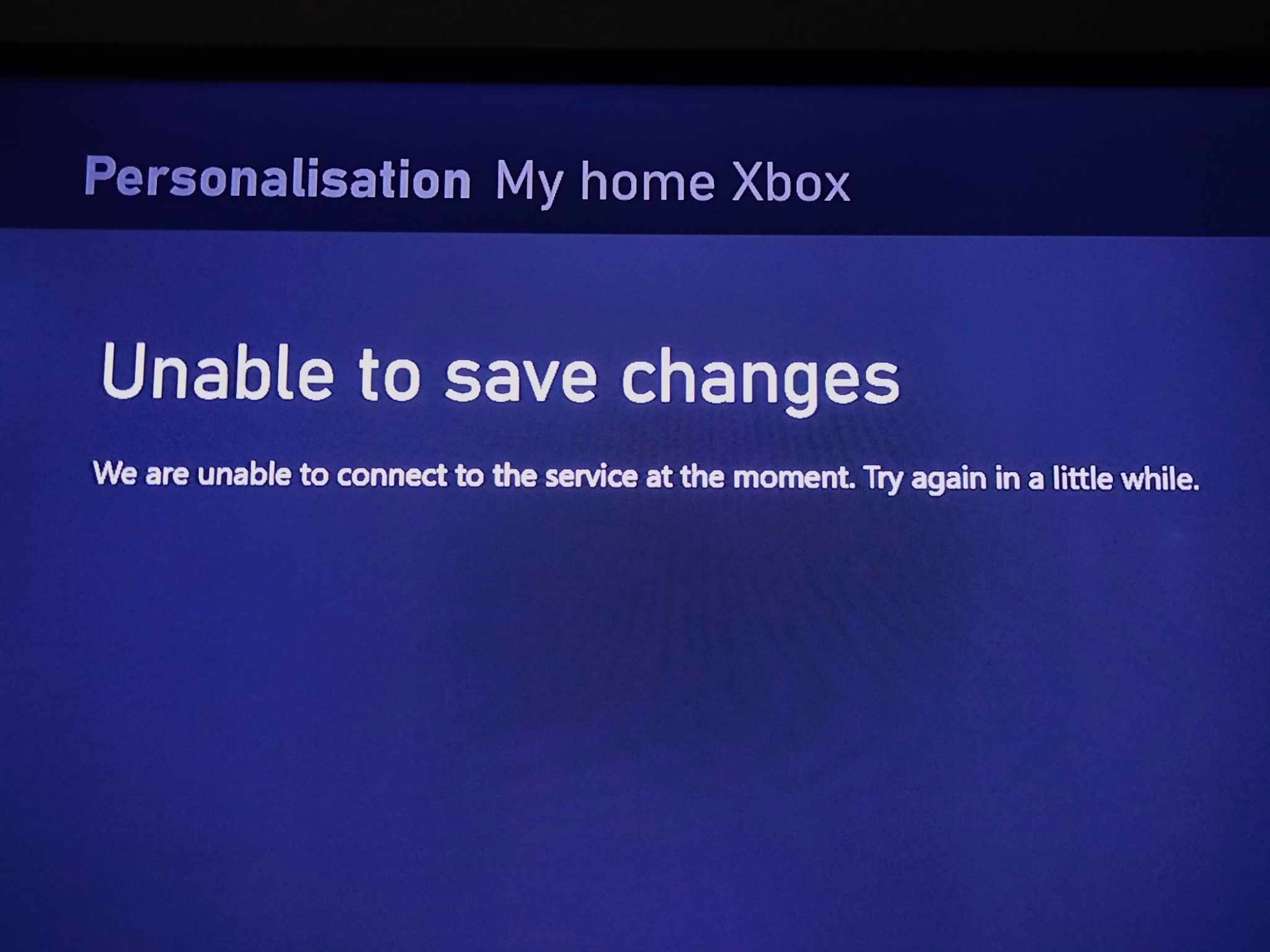 Your home xbox settings cannot be hot sale changed