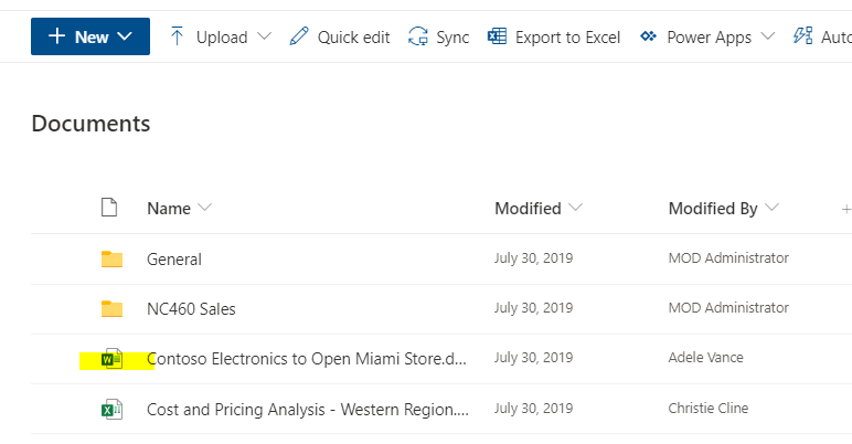 MS List Attachments. Is there an option to view the attached file ...