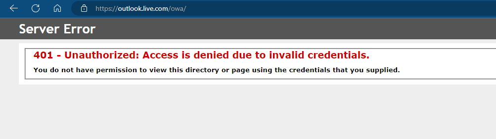 How to Fix Sorry the Credentials you are Using are Invalid