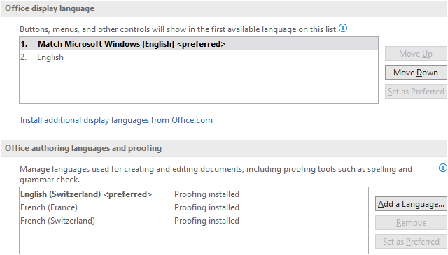 Language proofing not detecting the proper language - Microsoft Community