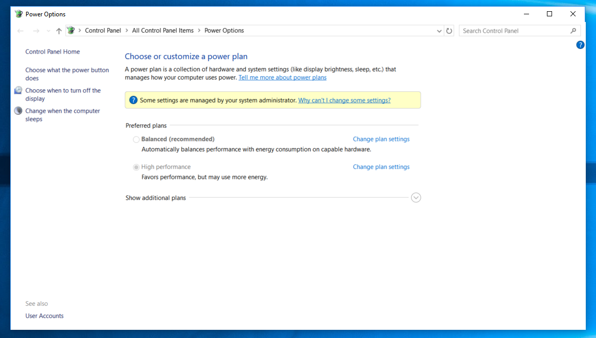 windows 10 change power settings for all users