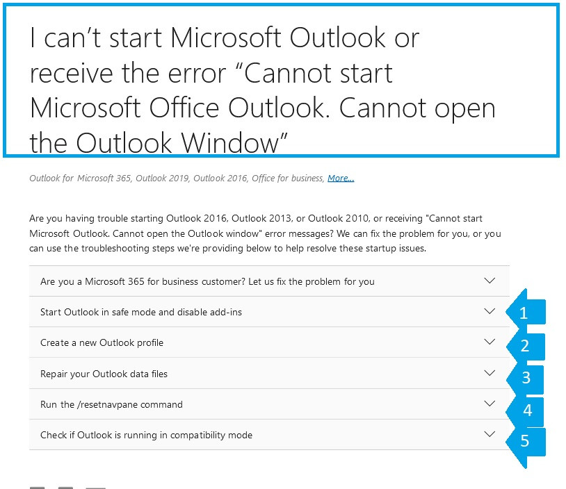 Outlook Will Not Open - Microsoft Community