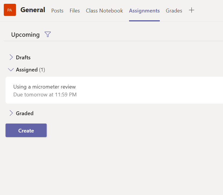 microsoft teams assignments disappeared