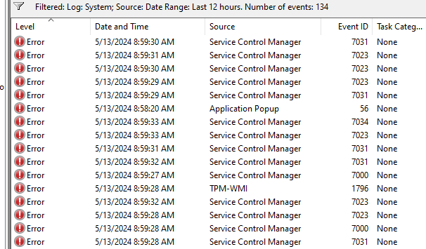 Slow boot times, Errors in my Event Viewer. Help please 