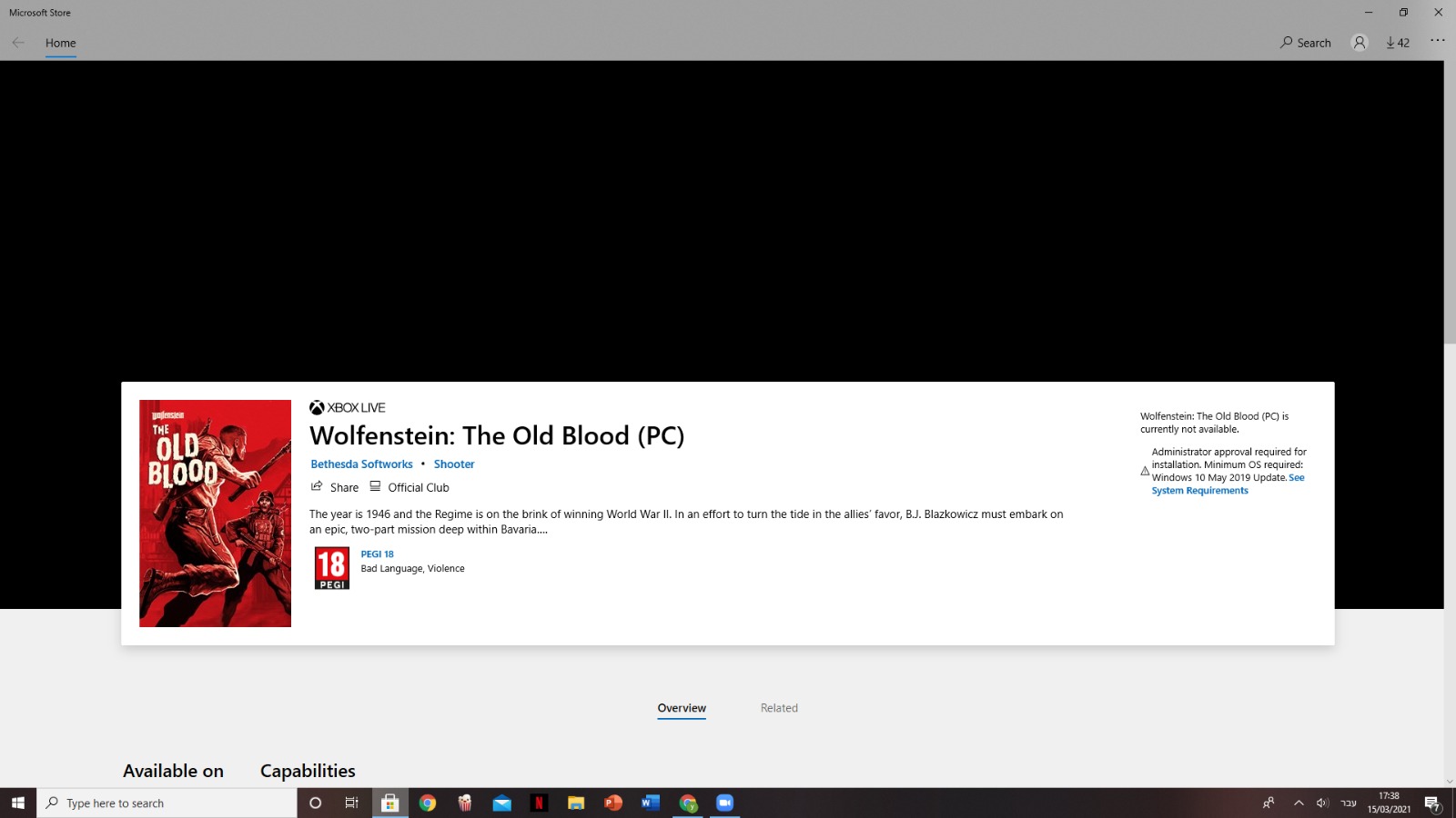 Wolfenstein: The Old Blood PC Summary