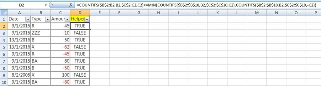 sorting negative and positive numbers in excel - Microsoft Community