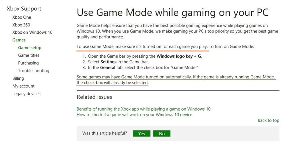 Questions About Game Mode In Windows 10 Creators Update Microsoft Community