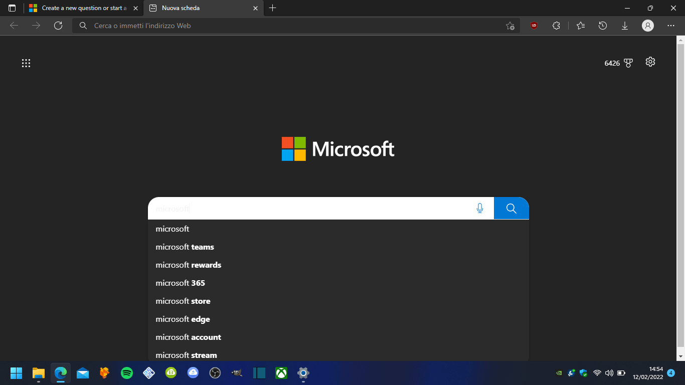 Microsoft edge search bar turning white - Microsoft Community