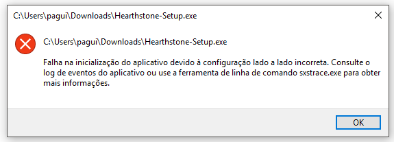 Erro Falha Na Inicialização Do Aplicativo Devido à Configuração Lado Microsoft Community 5273