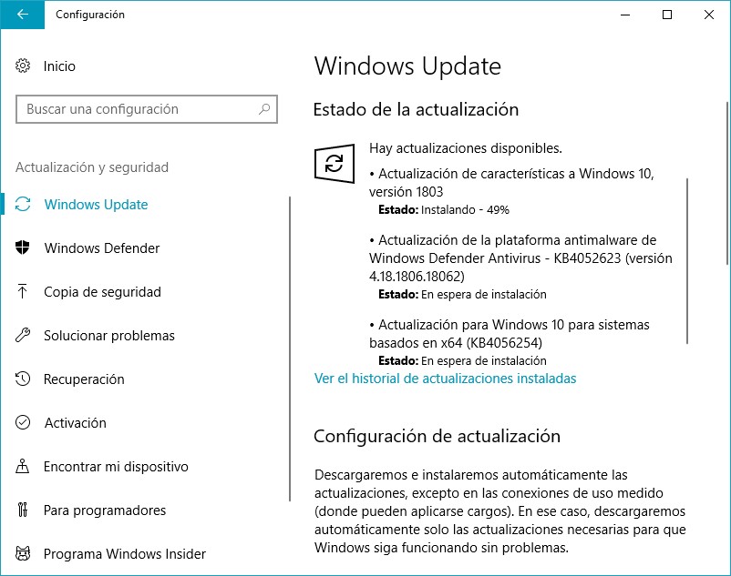 Windows 10 1803 Necesita Desinstalar El Programa Microsoft Community