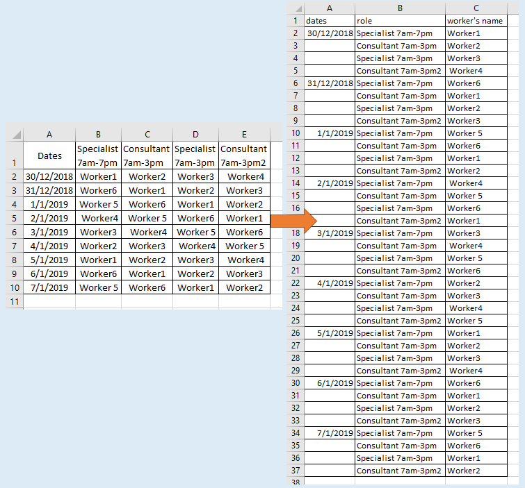 rearrange-rows-to-columns-in-part-of-the-excel-sheet-microsoft-community