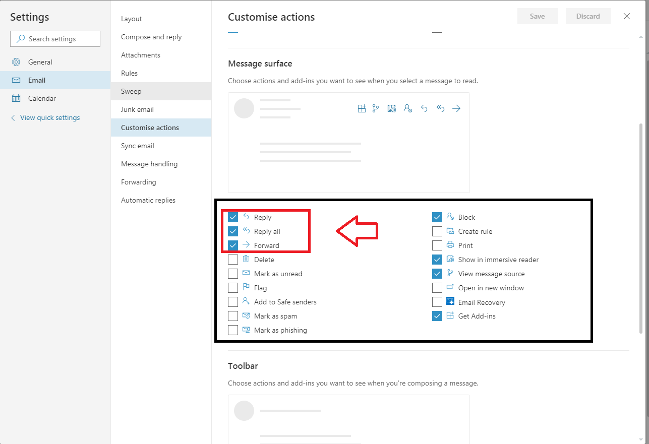 Why do images appear large after a reply or forward message? - MySignature