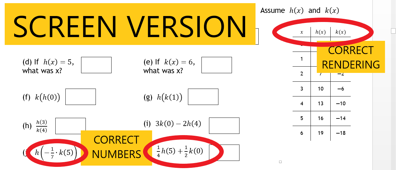 Equations Rendering Weird In Print Microsoft Community