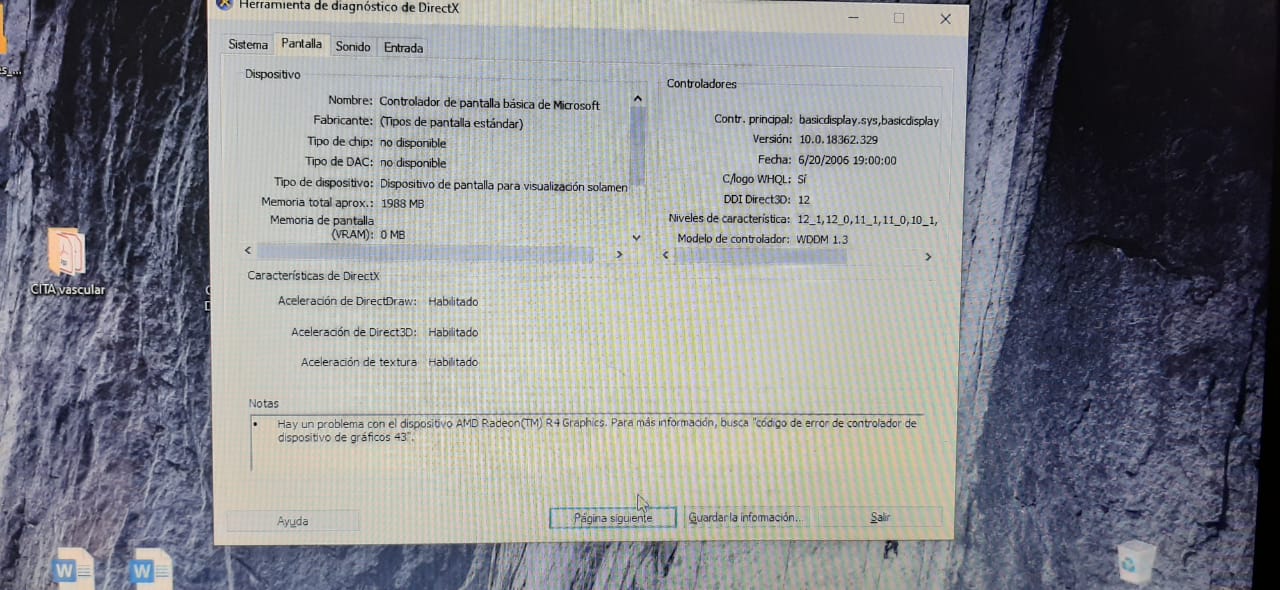 No hay ningun controlador de graficos amd 2025 instalado o el controlador amd no funciona correctamente