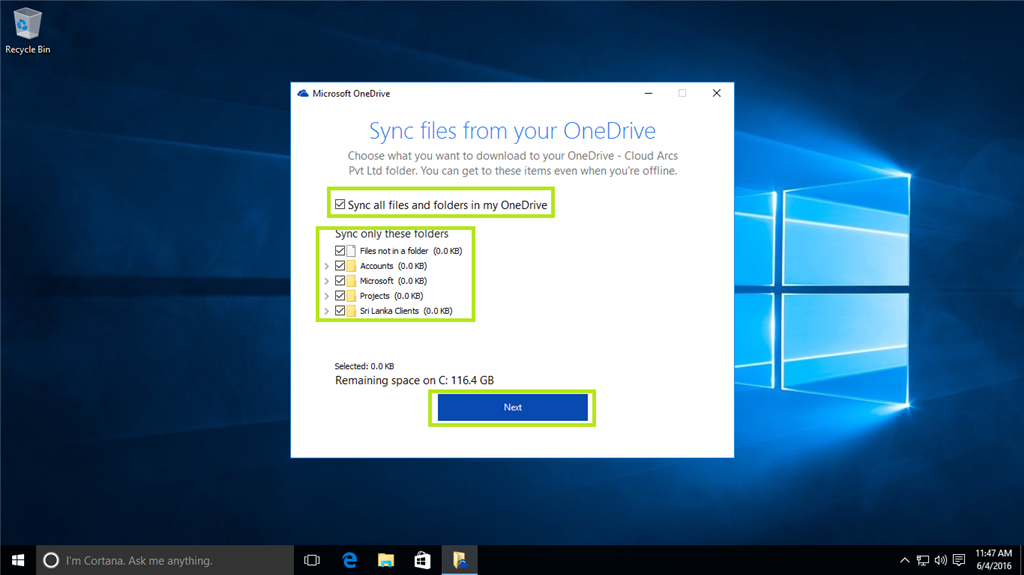 Onedrive For Business Next Gen Sync Client With Selective Sync ...