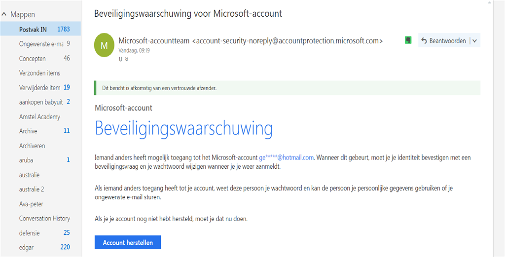 Telefoon Gestolen, Kan Nu Ook Geen Hotmail Meer Zenden Of Ontvangen, -  Microsoft Community