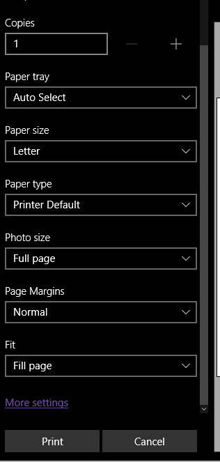 Printing Out Index Card Size On Letter Paper. - Microsoft Community