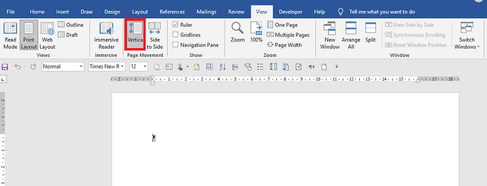 MSWord "upgrade" - How Do We Get Back To The Normal "Print Layout ...