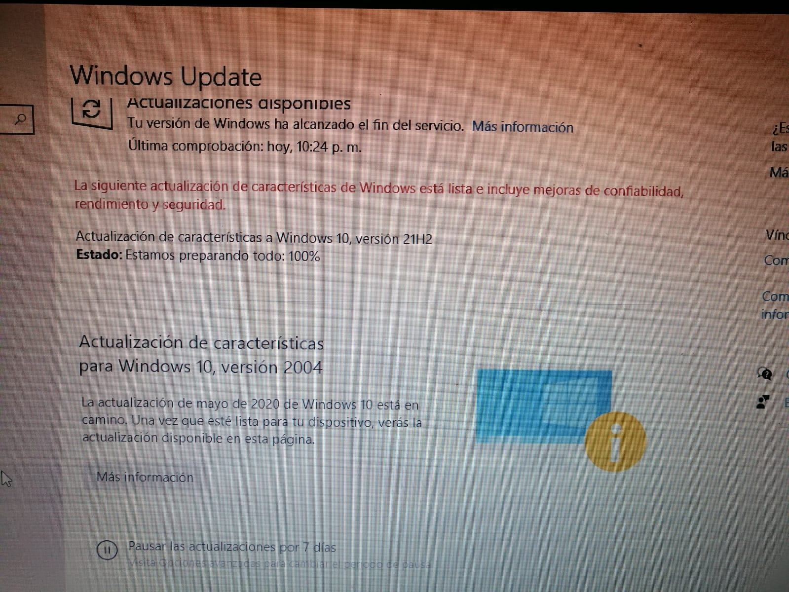 Como Actualizar Una Version De Windows Que Ya No Esta Disponible Para Microsoft Community 3011