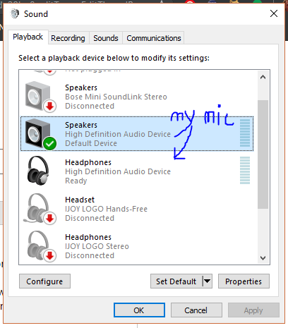 Can you use your earphones discount as a mic on pc