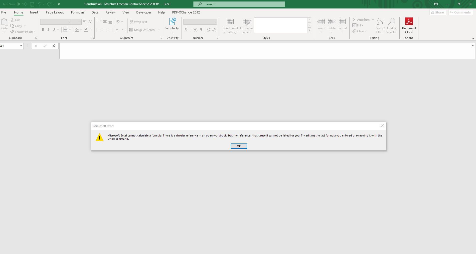 Long Time To Open Excel And Pop Up Notification Of Circular References Microsoft Community
