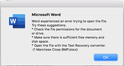 microsoft word wont download on mac