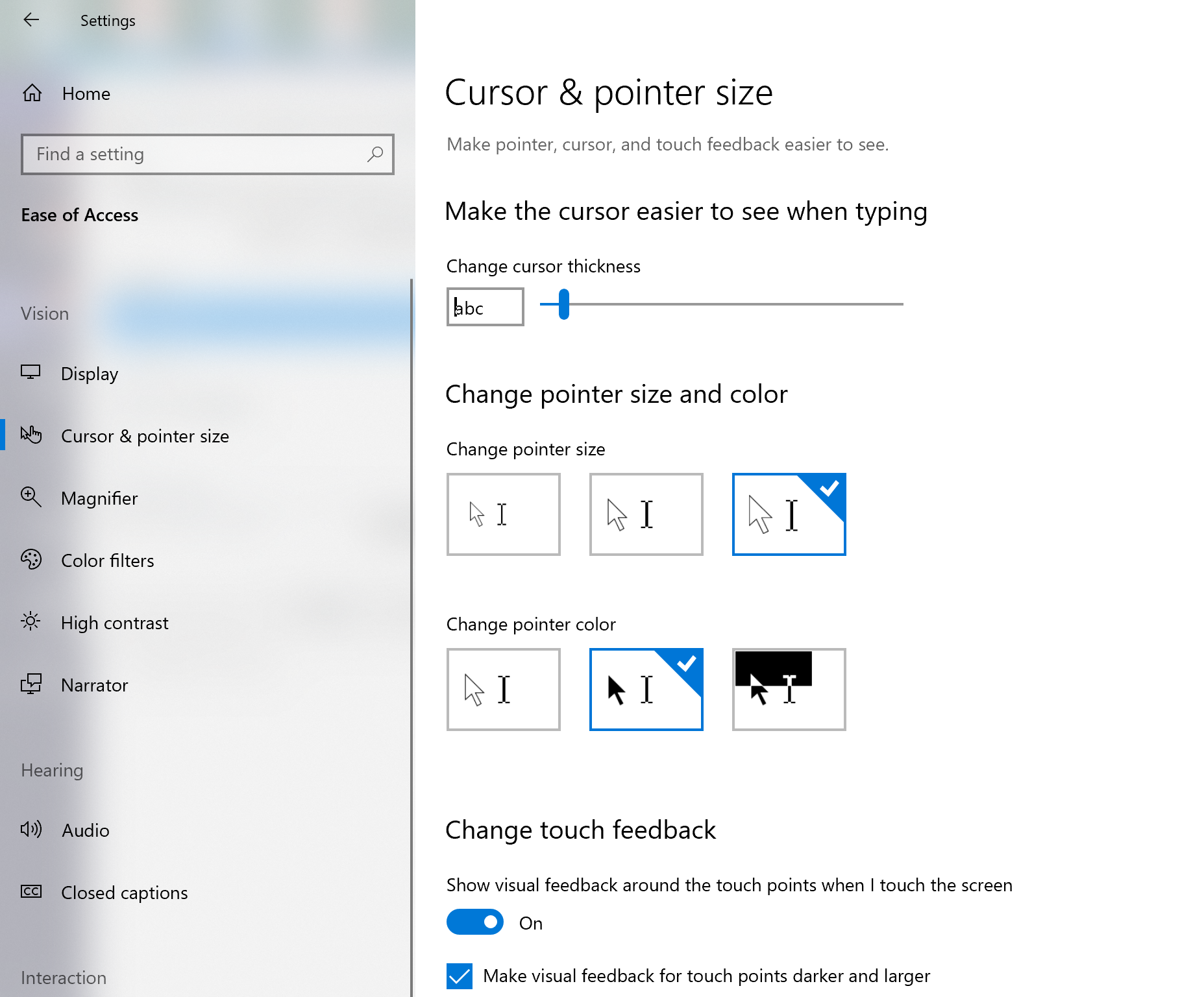 Change Mouse Pointer Color in Windows 10