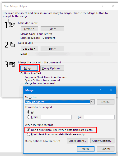 How To Remove Blank Lines In Word Mail Merge Howtoremoveb