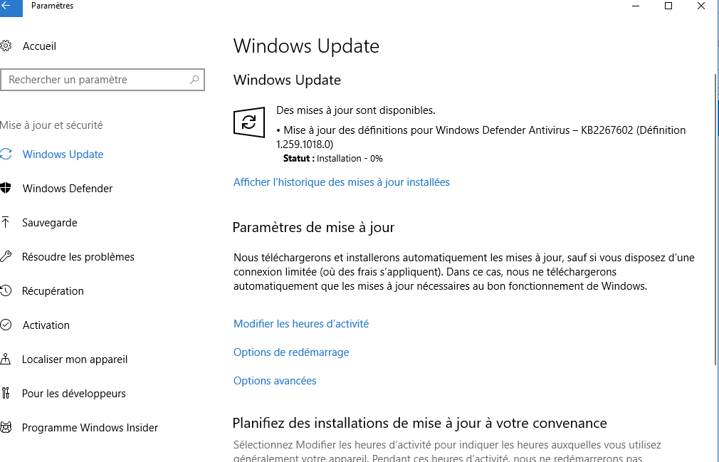 Mise A Jour Windows Defender Communauté Microsoft 2305