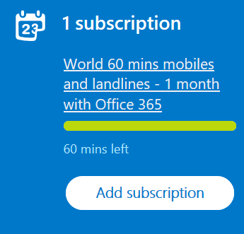 Office 365 Home Skype minutes not working - Microsoft Community