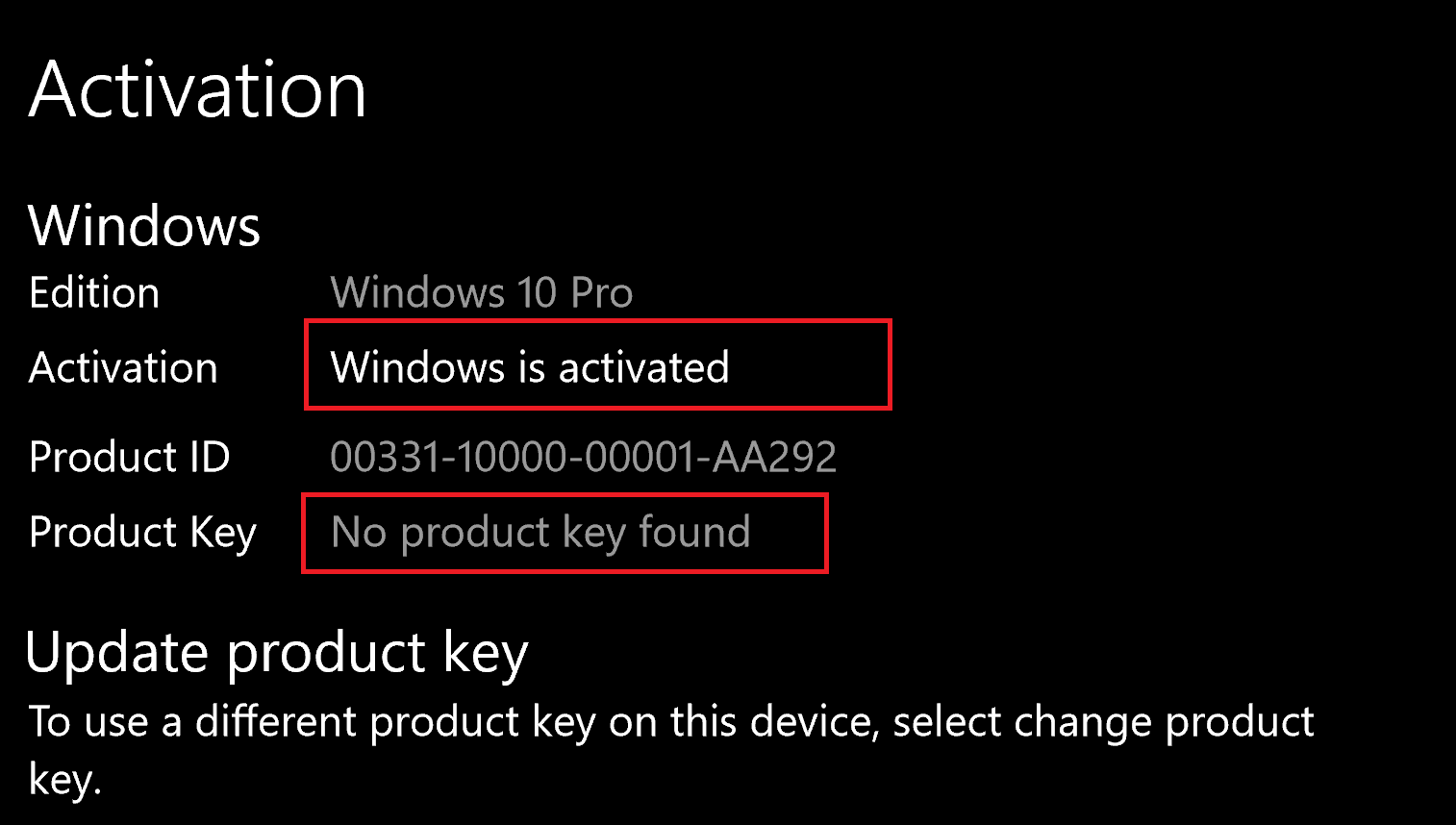 Windows 10 Active But No Product Key Found - Microsoft Community