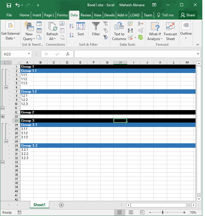 Grouping rows in excel for Android - Microsoft Community
