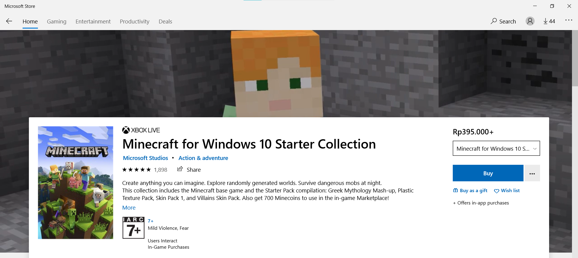 Minecraft On-line - Microsoft Community