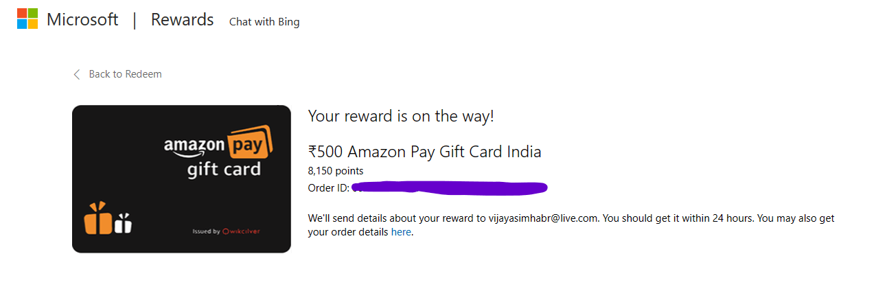 Send microsoft best sale gift card