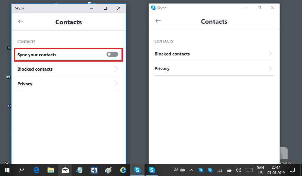 "Sync Your Contacts" Is Missing - Microsoft Community