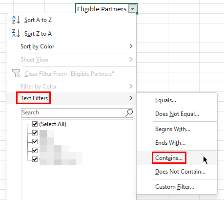 How to change options showing in filter listbox? - Microsoft Community