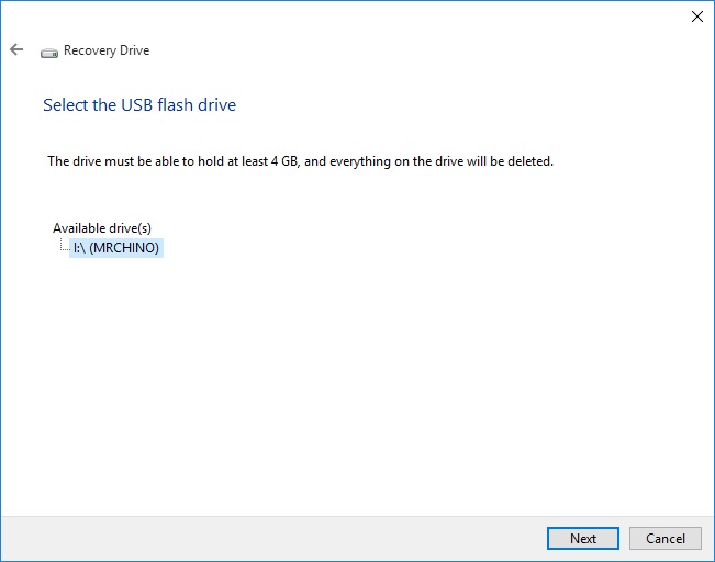 How Create a Recovery Drive for reinstalling Windows 10 - Microsoft Community