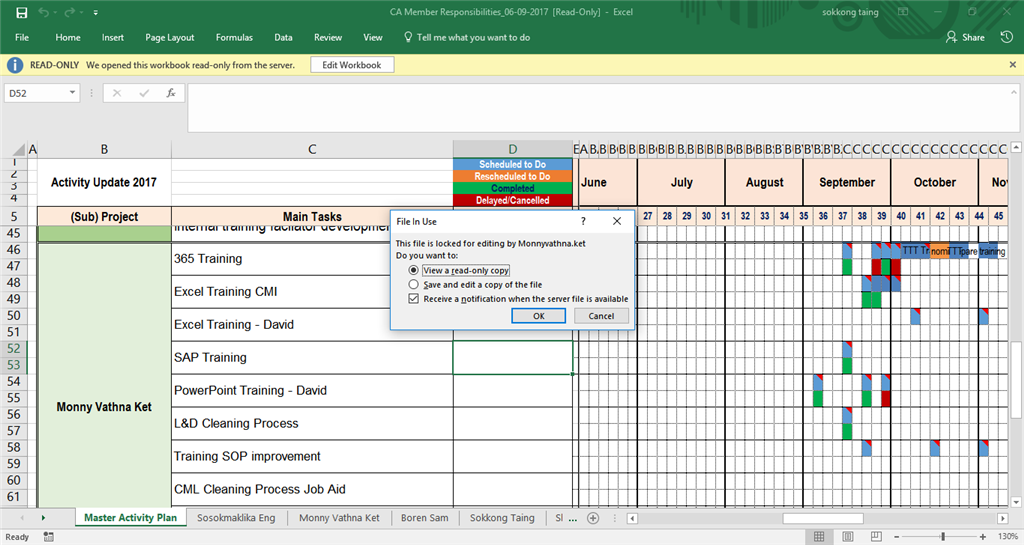 Excel Workbook Share in SharePoint Cannot be Edited by Members on ...