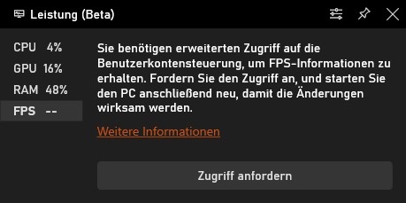 Xbox Game Bar Fps Zahler Microsoft Community