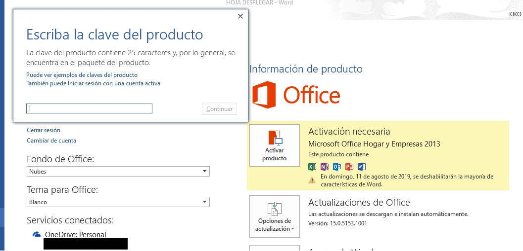 recuperar office 2013 - Microsoft Community