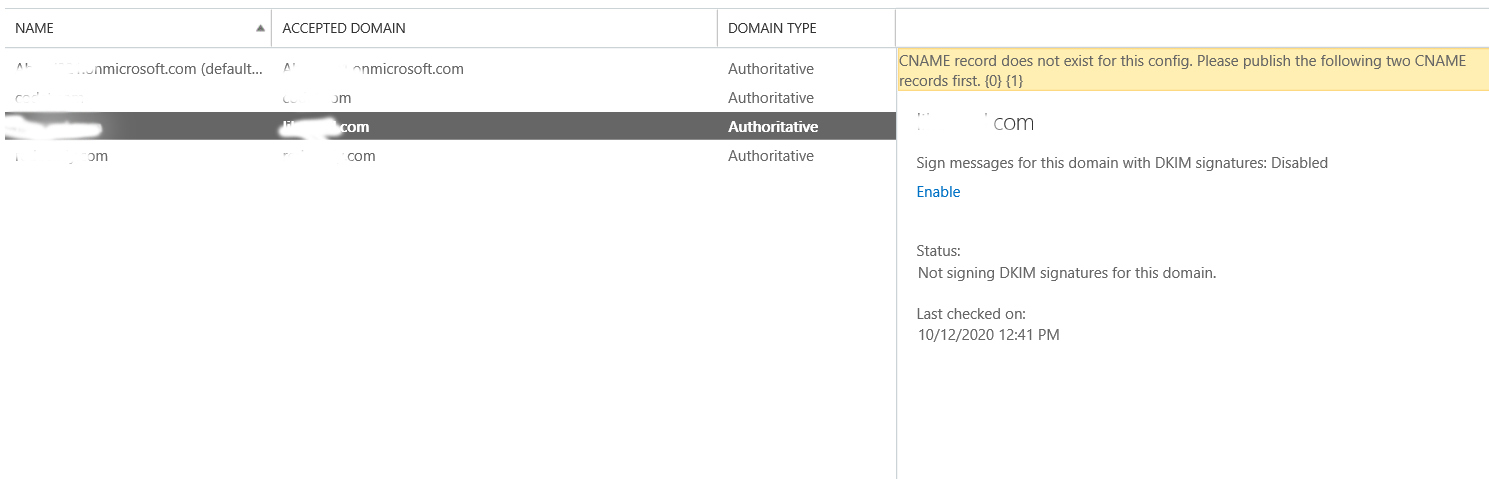 DKIM Exchange 365 - Microsoft Community