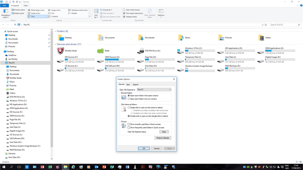 Folder Options fails to clear Quick Access Items - Microsoft Community