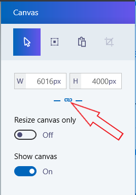 How do I change the file size and resolution of an image 